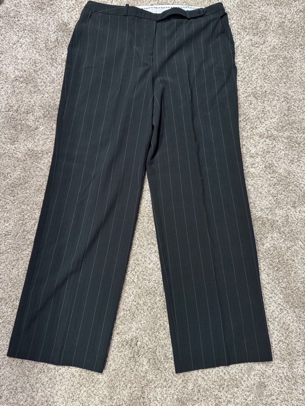 Worthington Black Pinstripe Dress Pants